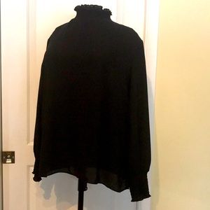 Black High Neck Blouse